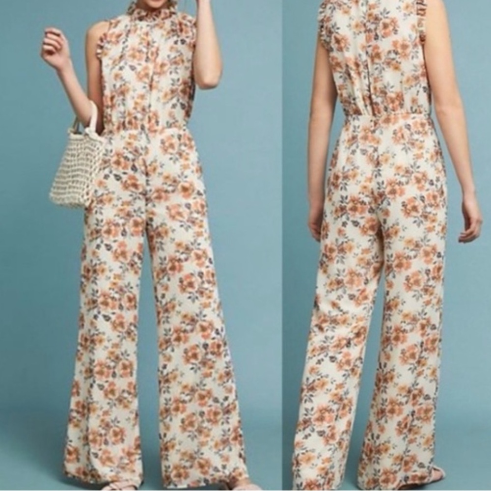 Anthropolgie Floral Jumpsuit